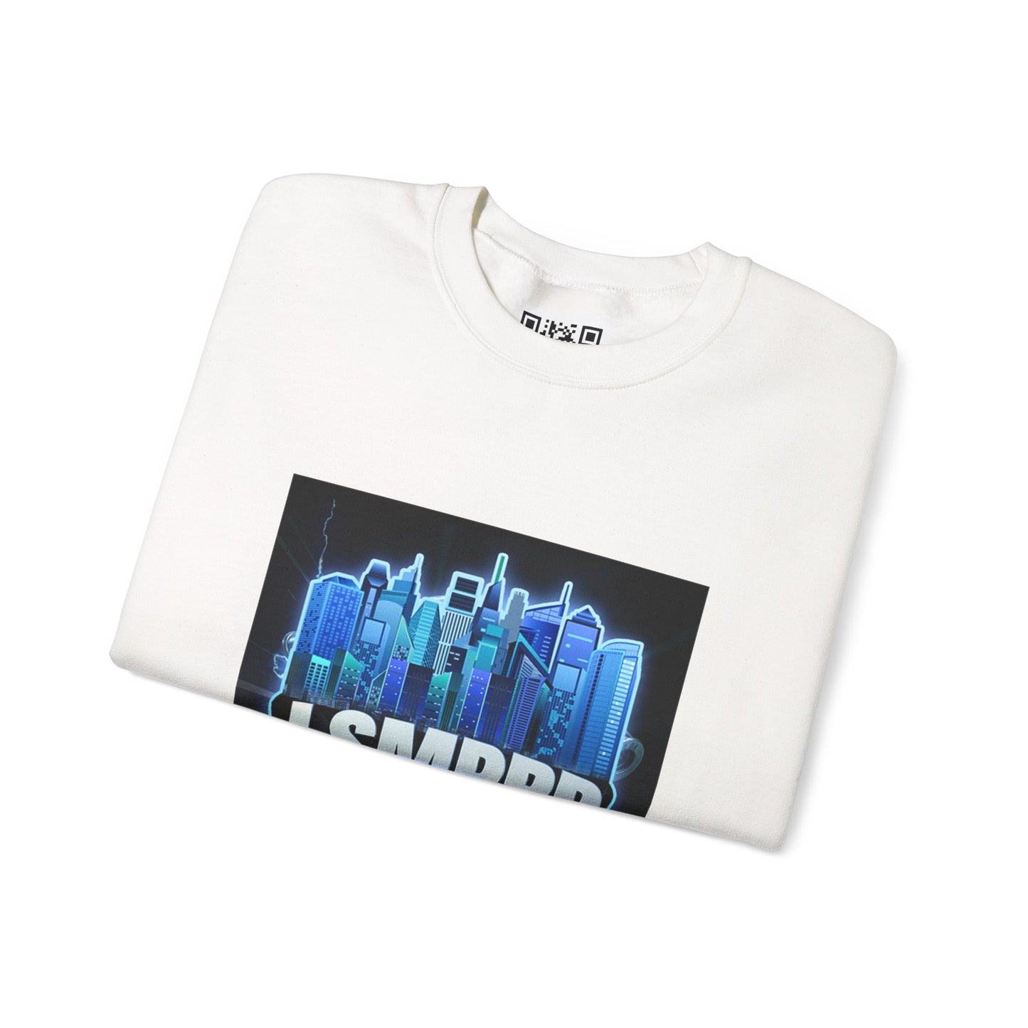 Copy of Urban Casual Crewneck Sweatshirt with QR Code Design, Comfortable Streetwear, Perfect for Gifting, Trendy Layering Piece, Unique Graphic