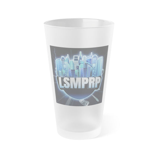 Frosted Pint Glass, Custom Beer Glass, Gift for Beer Lovers, Cool Drinking Glass, Personalized Barware, Perfect for Parties